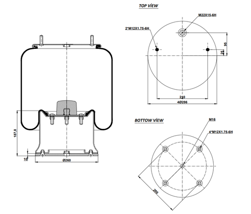 [9233214.08/2] 924023-08 C Air Spring Steel Piston