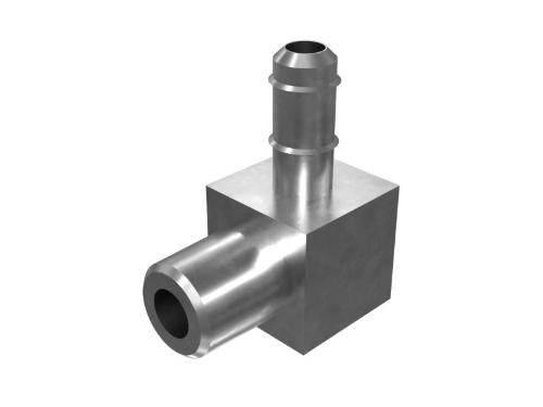 1/16-27 NPTF X 4.3MM 90 DEGREES ELBOW MANGUERA BARB ADAPTER
