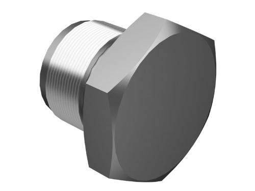 1 1/8-12 SCHROEFDRAAD HEX-AANDRIJVING PLUG