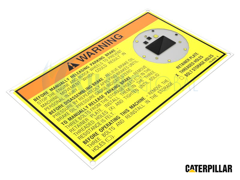 149mm Long Warning Plate