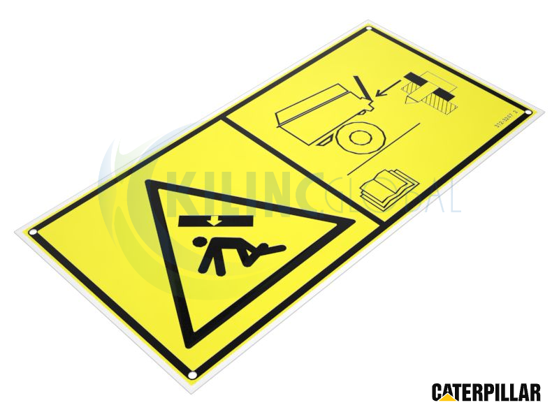 TAILGATE CRUSH WARNING PLACA