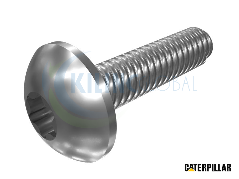 M6-1 X 25MM ROUNDED PAN CULATA HEXALOBULAR TORNILLO