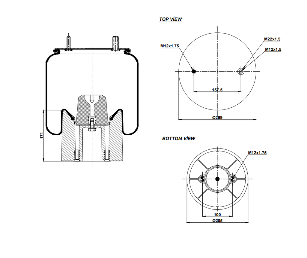 924157-05 CPP Air Spring Plastic Piston