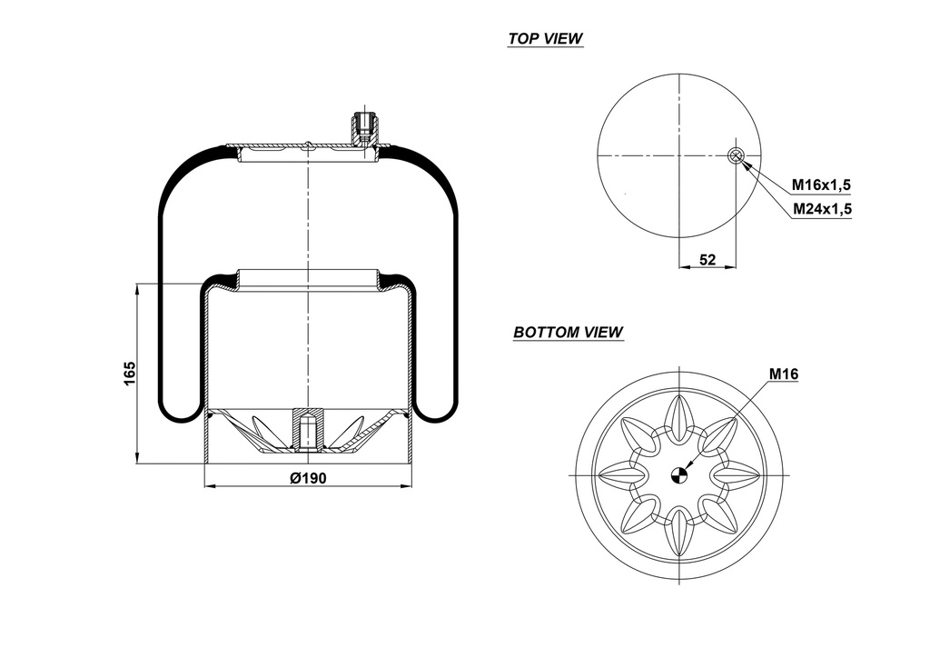 924390-04 C Air Spring Steel Piston
