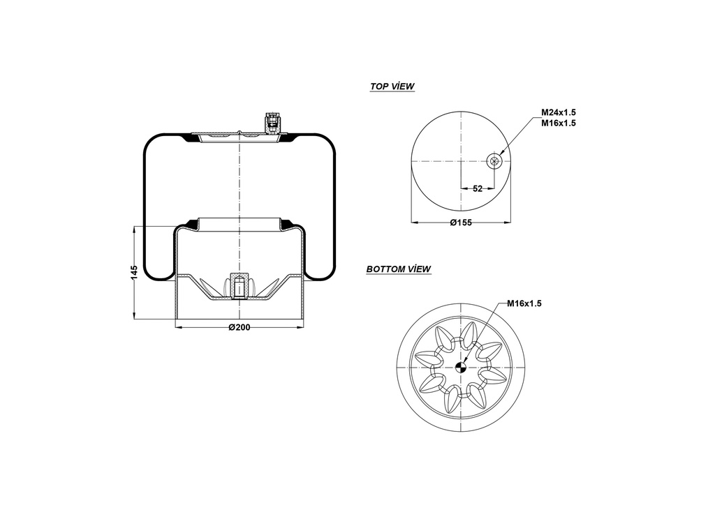 924391-21 C Air Spring Steel Piston
