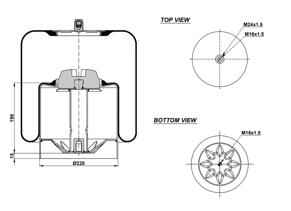 924838-22 C COUSSIN D'AIR PISTON ACIER