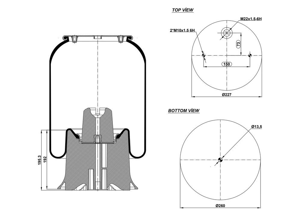 928186 CPP COUSSIN D'AIR PISTON PLASTIQUE
