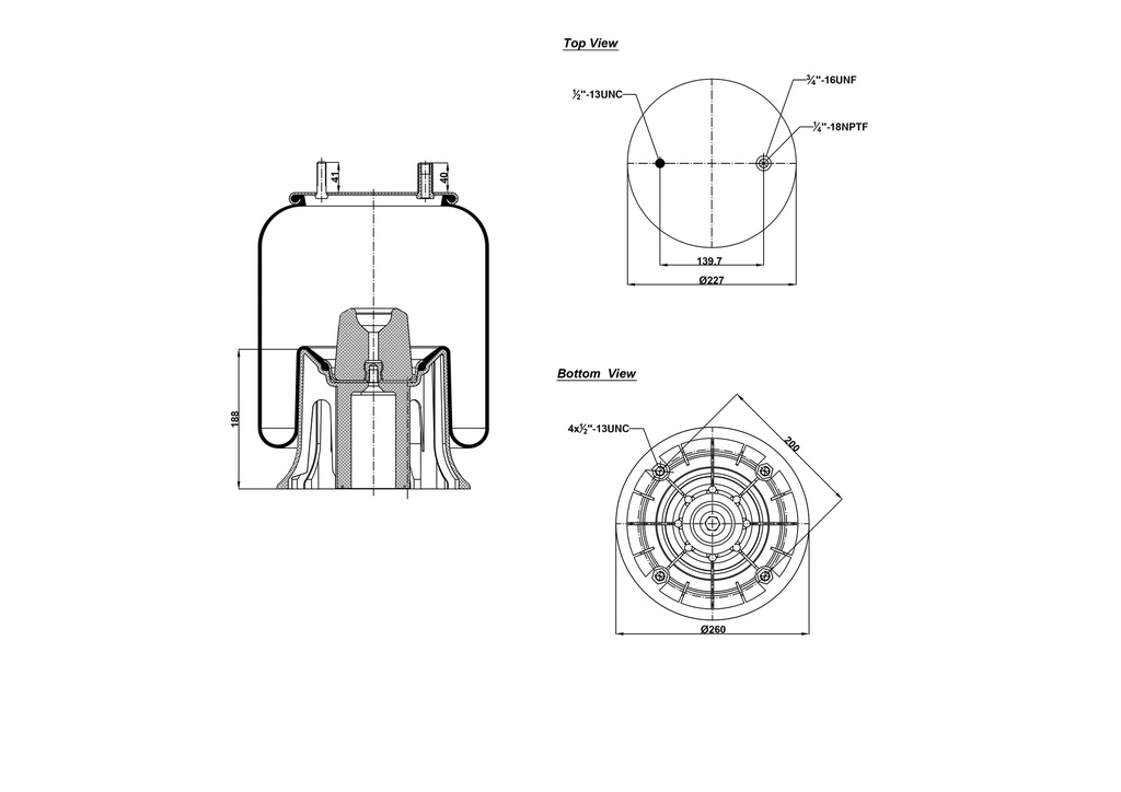 929101 CPP Air Spring Plastic Piston