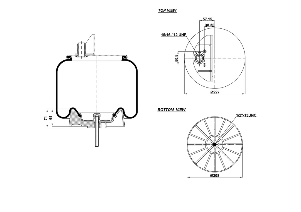 929622 CPP COUSSIN D'AIR PISTON PLASTIQUE