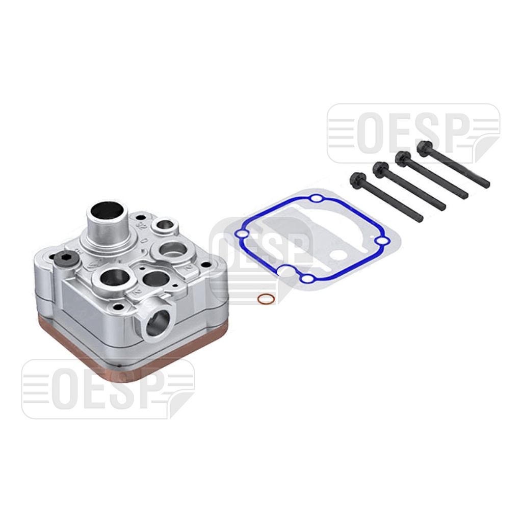 CYLINDER HEAD WITH PLATE KIT, COMPRESSOR