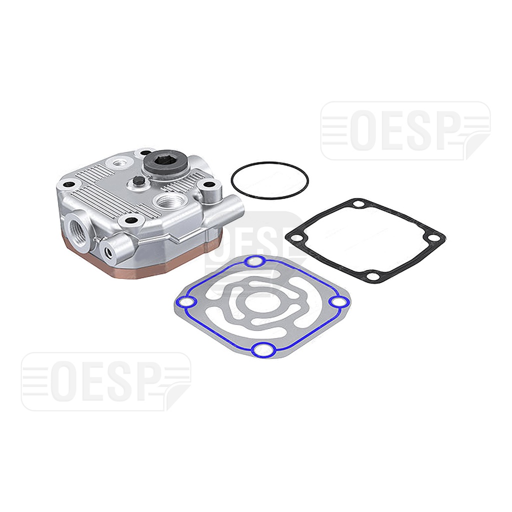 CYLINDER HEAD WITH PLATE KIT, COMPRESSOR
