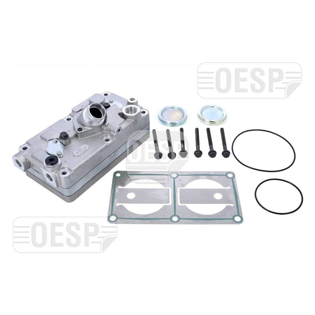 CYLINDER HEAD WITH PLATE KIT, COMPRESSOR