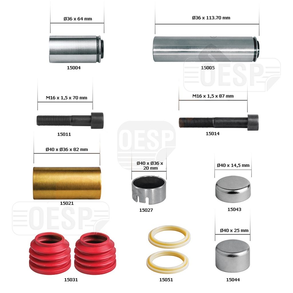 كليبر فرامل GUIDES & SEALS طقم إصلاح
