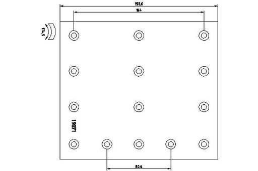 [TEX_1907102] FREIN LINING KIT RENAULT