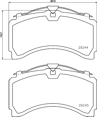 [TEX_2924401] قماشات فرامل طقم MERCEDES