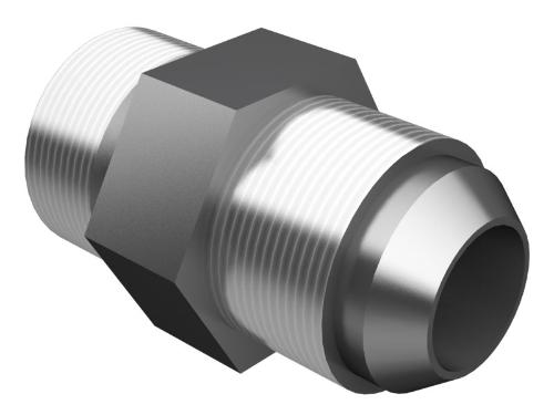 [CTP_9M4584] 25.40MM HEXAGONAL PLATED STAAL STRAIGHT ADAPTER