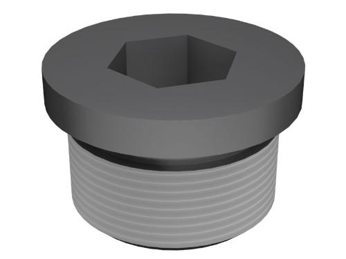 [CTP_9S8008] 1 1/16-12 SCHROEFDRAAD HEX-AANDRIJVING PLUG