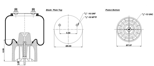 [9233508.P/KG2] 414733 CPP COUSSIN D'AIR PISTON PLASTIQUE