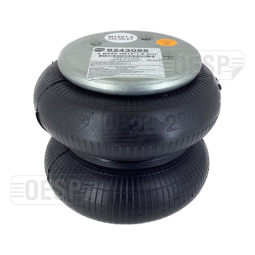 [9243095/2] 2B 220-03  Double Convulated Air Spring  (2B 220)(M12X1.5 6H)(89 EKSEN)