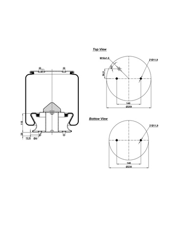 [9233457/2] 9231238 C COUSSIN D'AIR PISTON ACIER