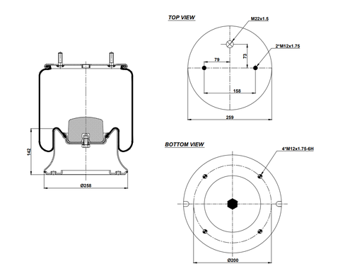 [9233212/2] 924004 C Air Spring Steel Piston
