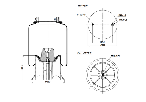 [9233218.02.P/2] 924159-02 CPP Air Spring Plastic Piston