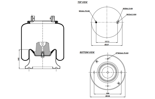 [9233218.27/2] 924159-27 C Air Spring Steel Piston(4159-27 C)