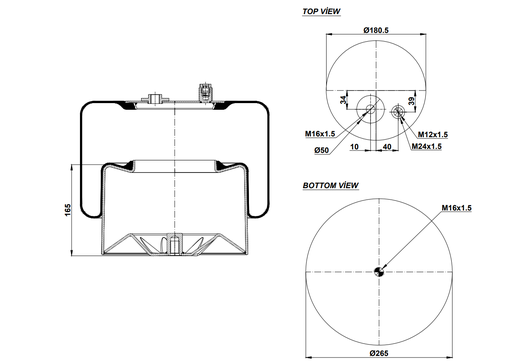 [9233236.24/2] 924183-24 C Air Spring Steel Piston