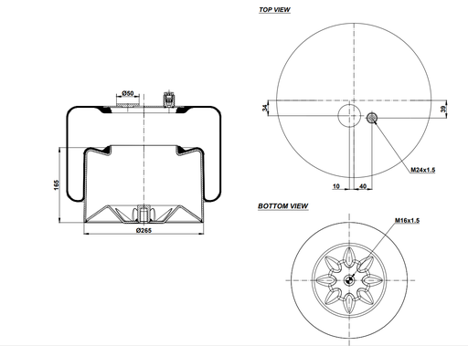 [9233228.21/2] 924187-21 C Air Spring Steel Piston