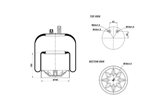 [9233235.03/2] 924390-03 C Air Spring Steel Piston