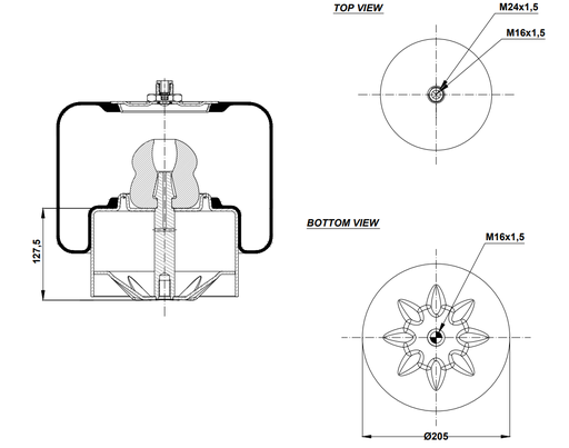 [9233258/2] 924644 C COUSSIN D'AIR PISTON ACIER