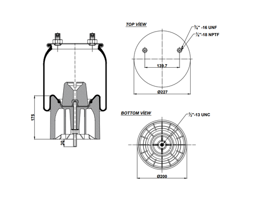 [9233508.P/2] 924733 CPP COUSSIN D'AIR PISTON PLASTIQUE