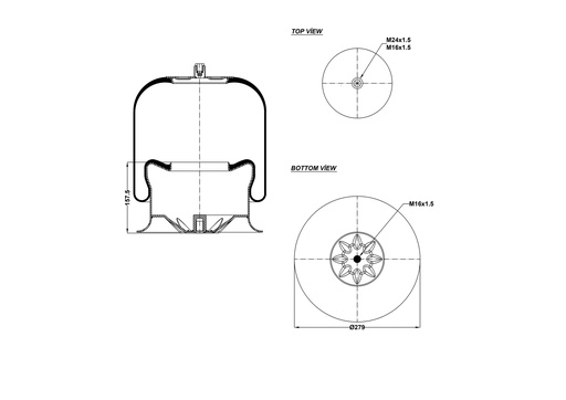 [9233261.21/2] 924757-21 C Air Spring Steel Piston