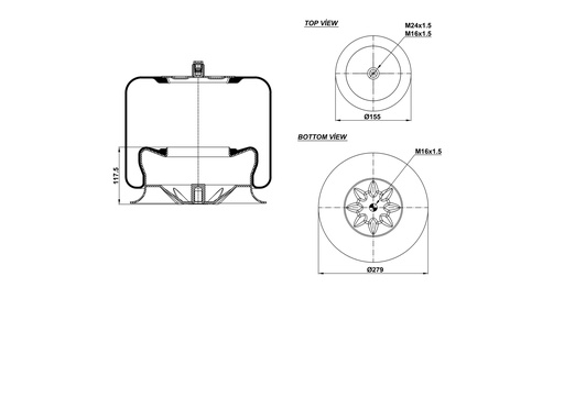 [9233281.01/2] 924759-01 C Air Spring Steel Piston