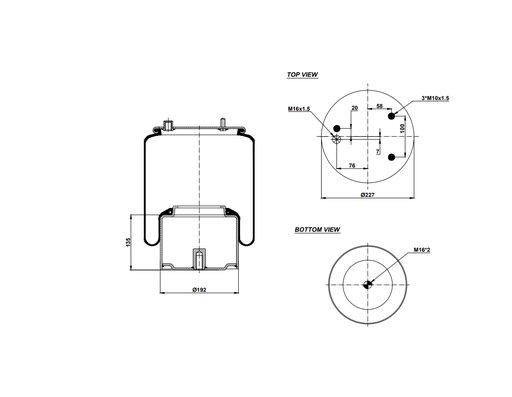 [9233263.01/2] 924887-01 C Air Spring Steel Piston
