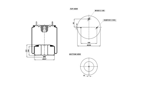 [9233208/2] 924925 C Air Spring Steel Piston