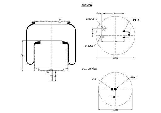 [9233291/2] 924933 C COUSSIN D'AIR PISTON ACIER