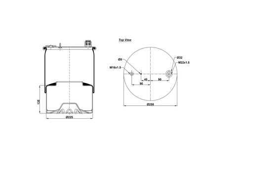 [9233444.02/2] 926126-02 C Air Spring Steel Piston