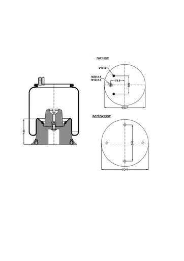 [9233338.P/2] 926247 CPP Air Spring Plastic Piston