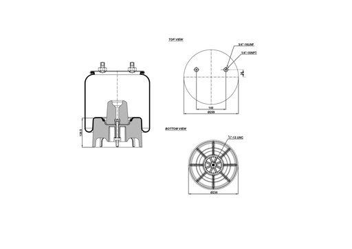 [9233369.P/2] 928708  CPP Air Spring Plastic Piston