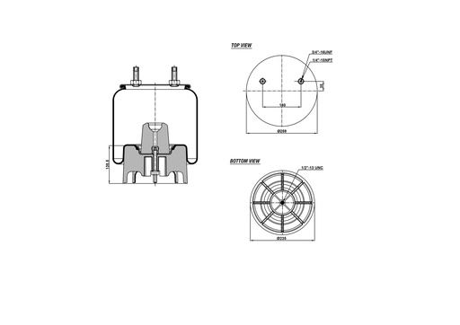 [9233371.P/2] 928713  CPP Air Spring Plastic Piston