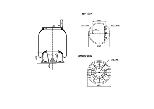 [9233377.P/2] 928829 CPP Air Spring Plastic Piston