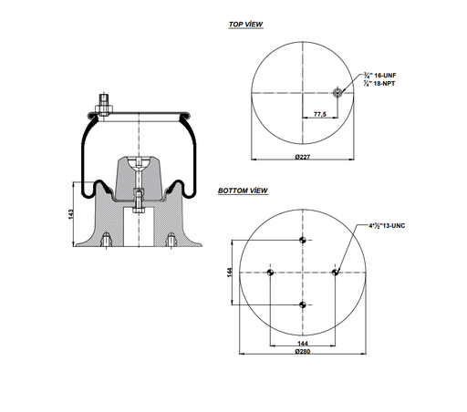 [9233482.P/2] 928944  CPP Air Spring Plastic Piston