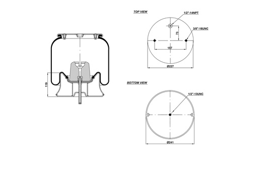 [9233310/2] 929069 C Air Spring Steel Piston