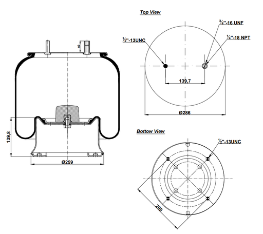 [9233311/2] 929121 C Air Spring Steel Piston
