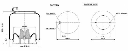 [9233314/2] 929270  C Air Spring Steel Piston