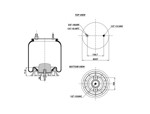 [9233407.P/2] 929307  CPP Air Spring Plastic Piston