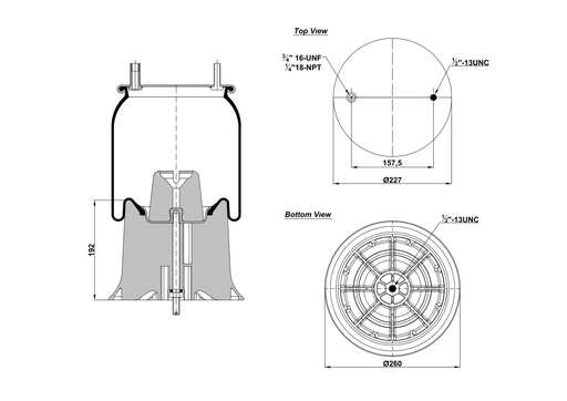 [9233464.P/2] 929370 CPP Air Spring Plastic Piston