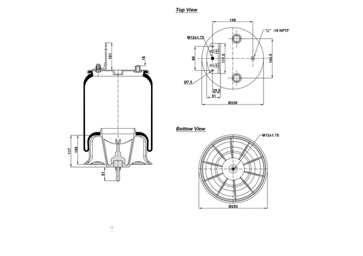[9233436.P/2] 929875  CPP Air Spring Plastic Piston